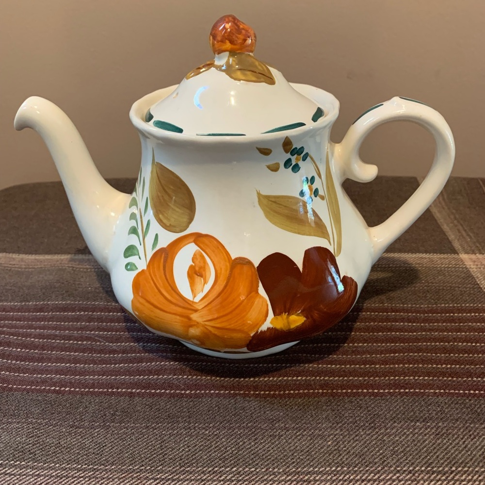 Simpsons Floral Ceramic Teapot with Lid